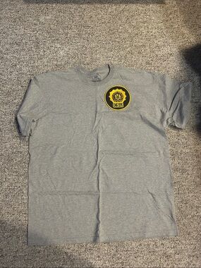 Fruit of the Loom Gray Tee with Yellow CSU Crest